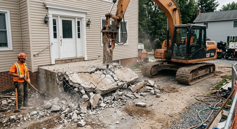 Concrete Steps Demolition in Bergen County, NJ