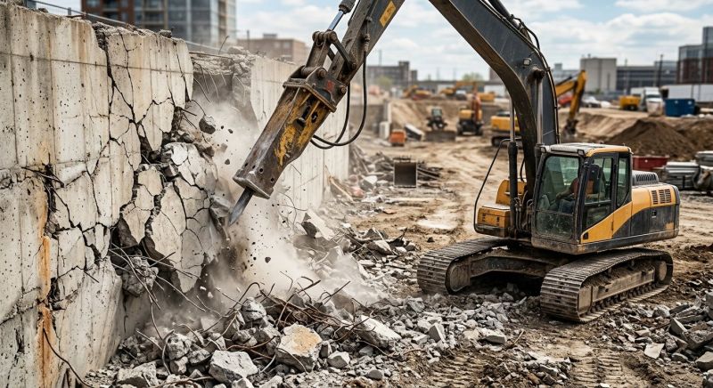 Concrete Wall Demolition in Bergen County, NJ