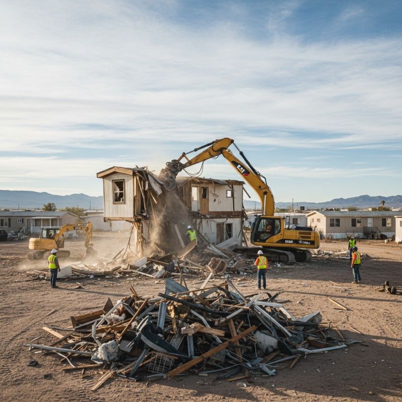Double Wide Demolition in Bergen County, NJ