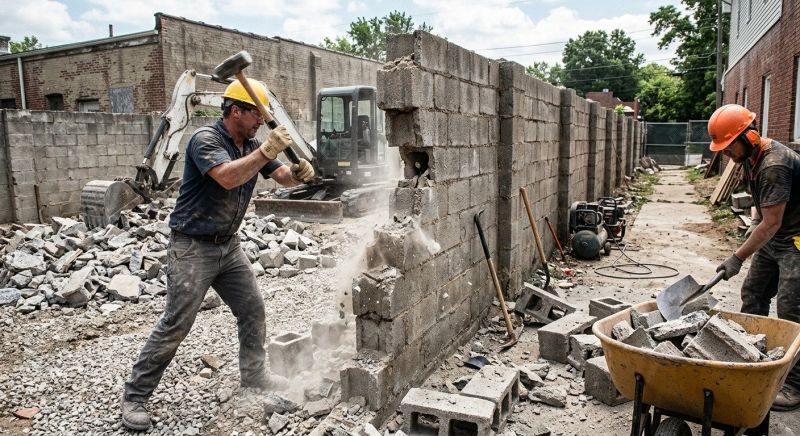 Stone Demolition in Bergen County, NJ